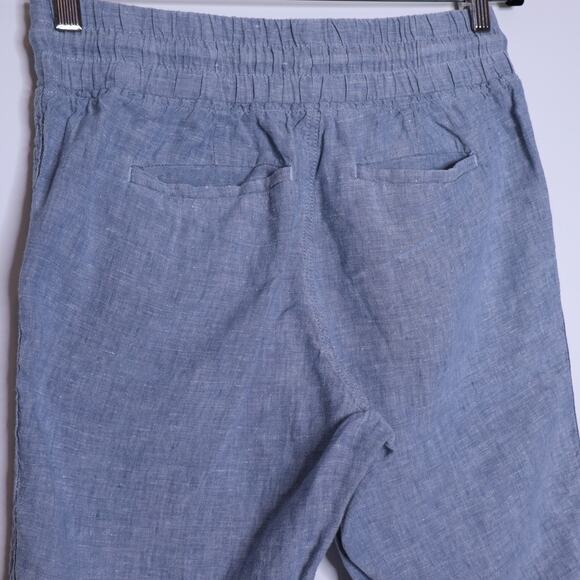 ATHLETA Cabo Linen Jogger Chambray Blue Pull On Summer Beachwear Women's 4P - Picture 5 of 11